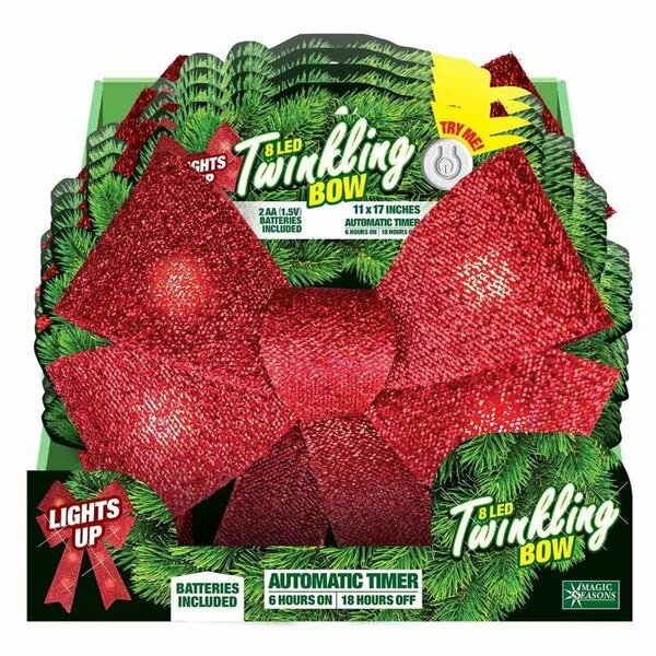 HANGING LED TWINK BOW, Magic Seasons, Mfr#: 702095